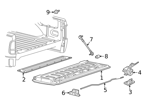 Tailgate for 2008 Lincoln Mark LT #0