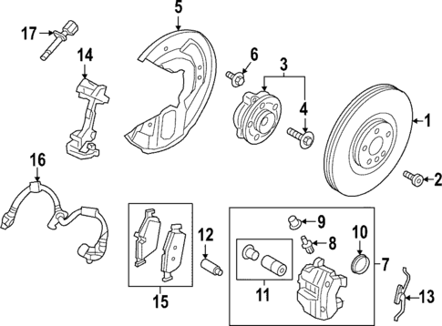 Front Brakes for 2022 Volvo C40 Recharge #0