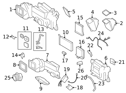 Blower Motor & Fan for 2011 Mercedes-Benz Sprinter 2500 #0