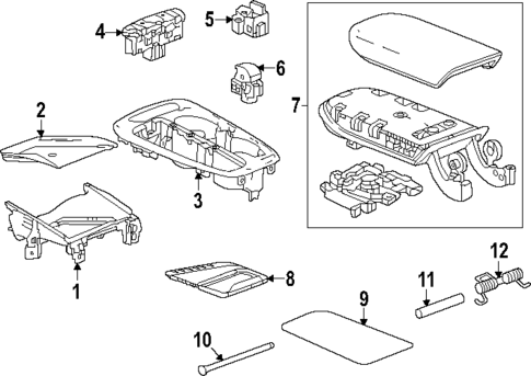 Center Console for 2025 Buick Envista #2