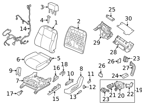 Driver Seat Components for 2022 Nissan TITAN XD #2