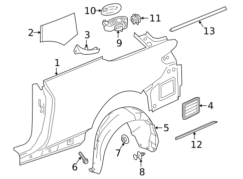 Quarter Panel & Components for 2019 Mercedes-Benz S63 AMG #1