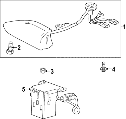Antenna & Radio for 2023 GMC Hummer EV Pickup #1