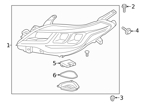 Headlamp Components for 2018 Toyota Avalon #2