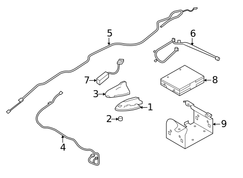Antenna & Radio for 2011 INFINITI M37 #0