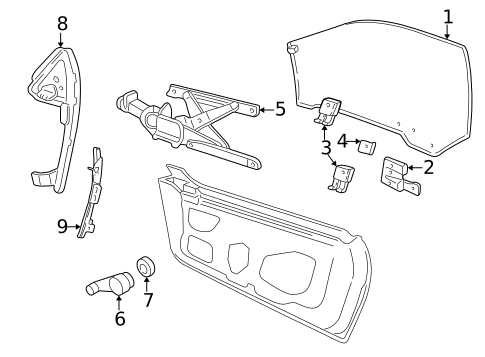 Front Door for 1996 Pontiac Sunfire #0