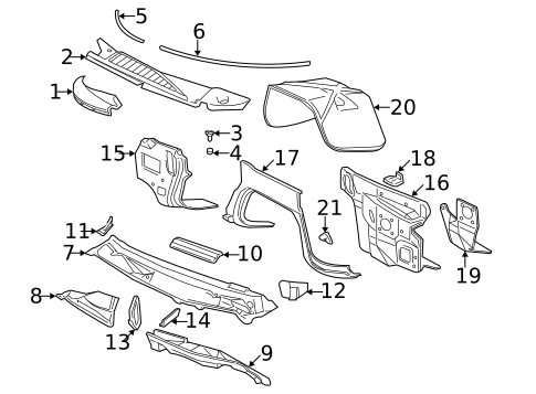 Cowl for 2002 GMC Savana 3500 #0