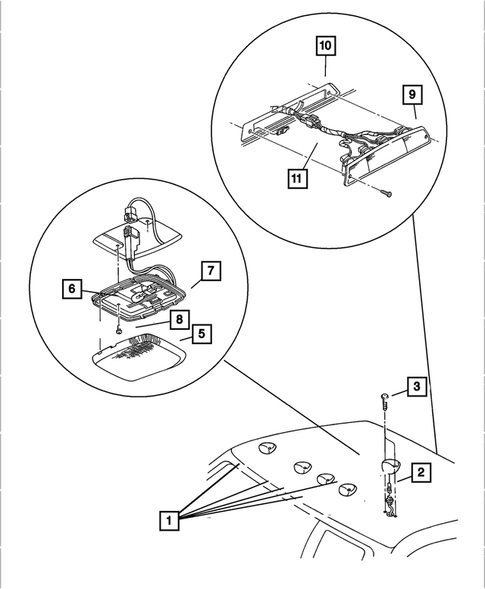 Lamps - Front, Rear and Courtesy for 2001 Dodge Ram 2500 #4