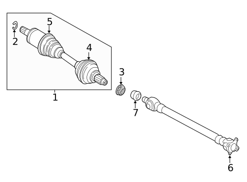 Drive Axles for 2018 BMW X6 #0