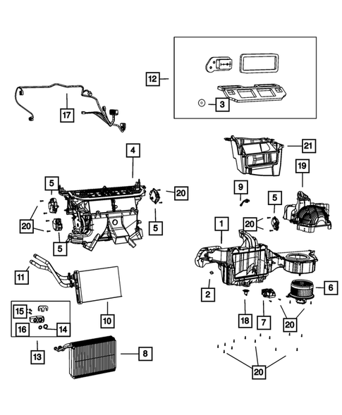 Air Conditioner and Heater Units for 2012 Dodge Challenger #0