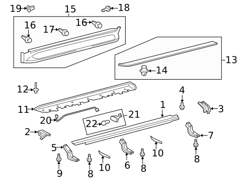 Exterior Trim - Pillars for 2013 Lexus LX570 #0