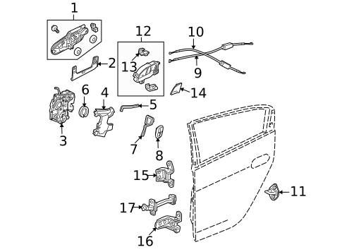 Rear Door for 2012 Honda Insight #0