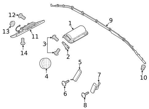 Air Bag Components for 2017 Porsche Cayenne #3