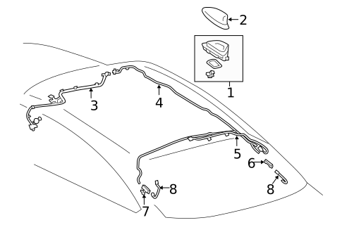 Antenna & Radio for 2019 Toyota Avalon #0