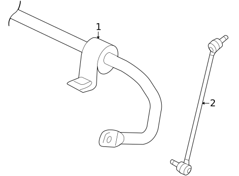 Stabilizer Bar & Components for 2013 Volkswagen Eos #1