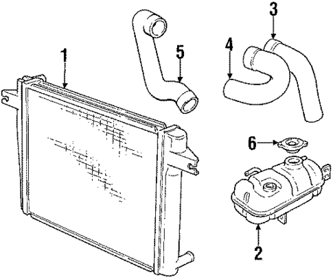 Radiator & Components for 1984 BMW 633CSi #0