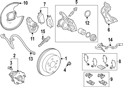 Rear Brakes for 2025 Toyota Grand Highlander #0