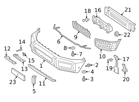 Bumper & Components - Front for 2019 Mercedes-Benz G63 AMG #0