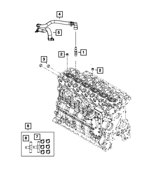 Air Conditioner and Heater Plumbing for 2016 Ram 3500 #10