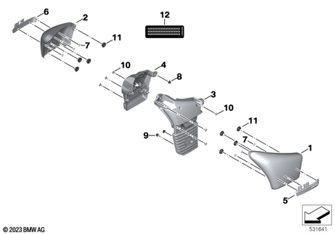Motorcycle Trim Section, Windshield for 2019 BMW-Motorrad R 18 #0