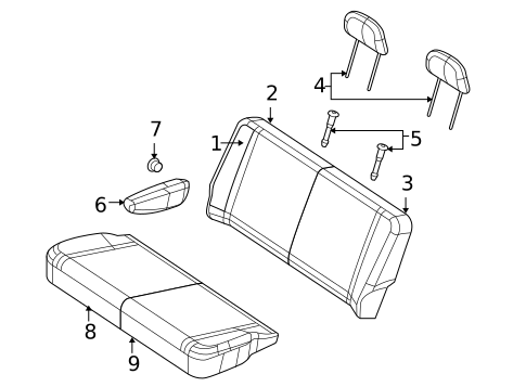Second Row Seats for 2010 Volkswagen Routan #5
