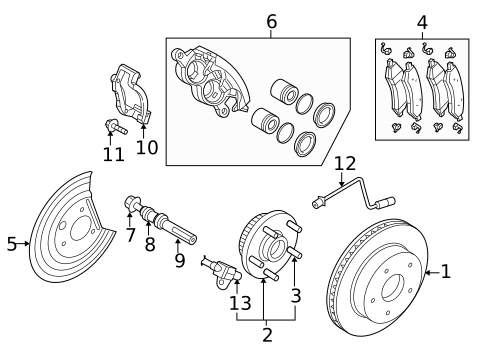 Front Brakes for 2013 Ram 1500 #0