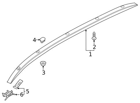 Exterior Trim - Roof for 2023 Kia Niro #1