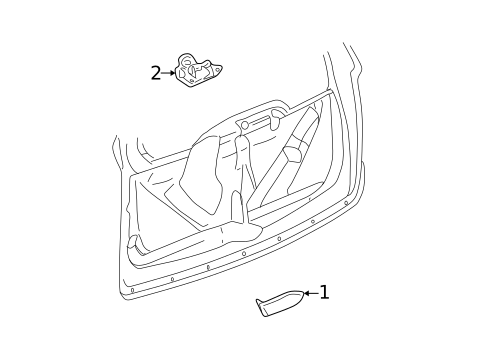 Lock & Hardware for 2007 Buick Rendezvous #2