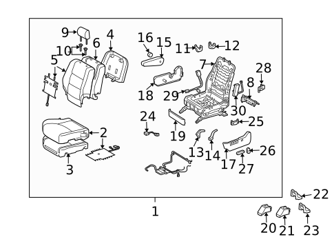 Lumbar Control Seats for 2008 Lexus RX400h #0