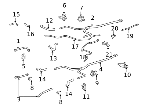 Hoses & Pipes for 1999 Porsche 911 #2