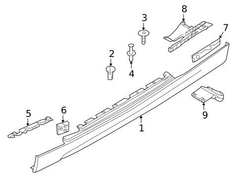 Exterior Trim - Pillars for 2011 BMW 128i #1