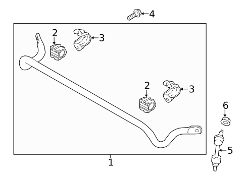 Stabilizer Bar & Components for 2023 Kia Sportage #1
