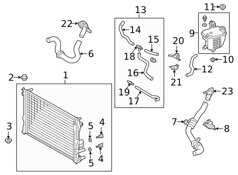 Radiator & Components for 2019 Lexus UX250h #0