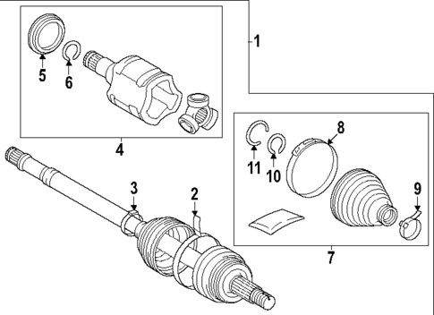 Drive Axles for 2025 Toyota GR Corolla #1