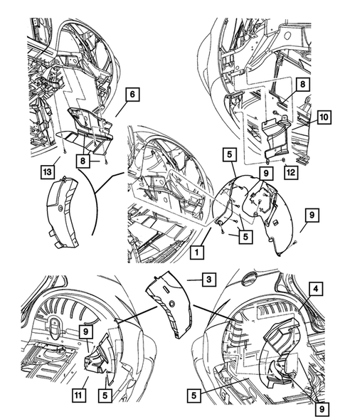 Front Fenders for 2004 Chrysler PT Cruiser #1