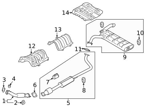 Exhaust Components for 2019 Hyundai Kona #0