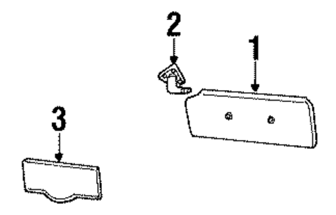Interior Trim - Roof for 1989 Buick Century #0