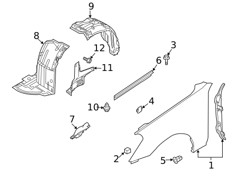Fender & Components for 2010 INFINITI M45 #0