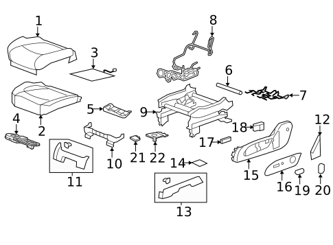 Power Seats for 2011 Chevrolet Traverse #0