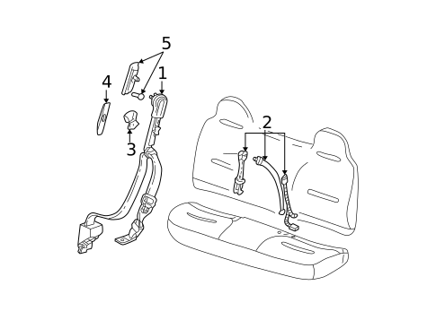 Front Seat Belts for 2001 Ford F-450 Super Duty #0