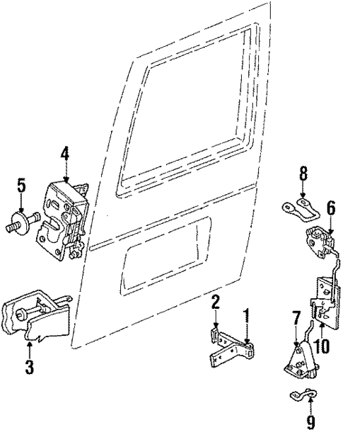 Hardware for 1988 Dodge Caravan #1