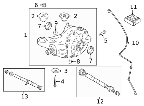 Axle & Differential for 2022 Land Rover Range Rover Sport #0
