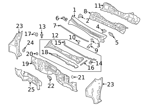 Cowl for 2017 Nissan TITAN XD #0