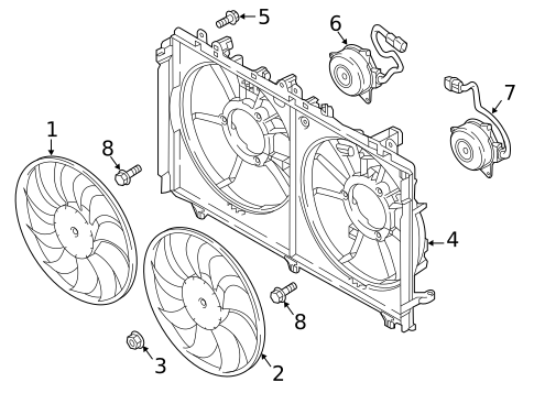 Cooling Fan for 2025 Mitsubishi Eclipse Cross #0
