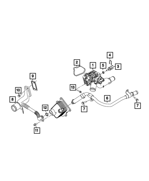 Water Pump and Related Parts for 2025 Dodge Hornet #1