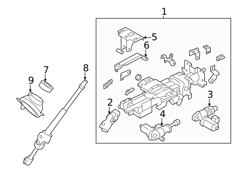 Steering Column Assembly for 2011 Nissan Murano #0