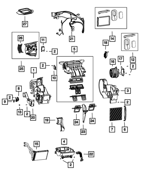 Air Conditioner and Heater Units for 2013 Dodge Dart #2