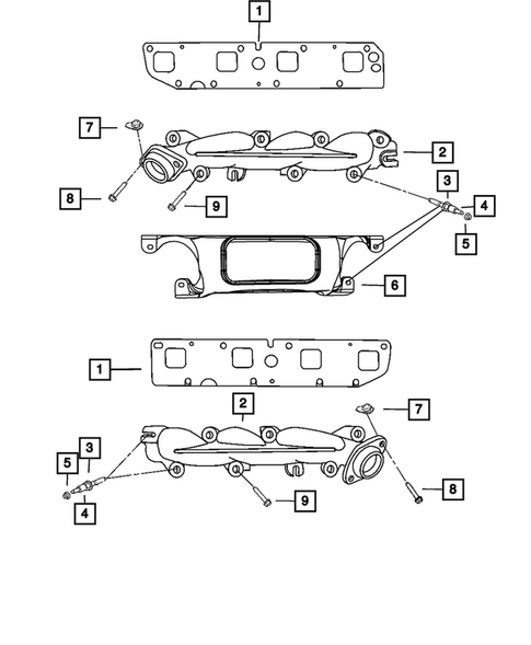 Manifolds and Vacuum Fittings for 2012 Dodge Durango #0