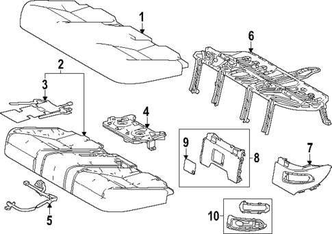 Rear Seat Components for 2024 Lexus RX450h+ #5