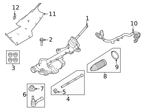 Steering Gear & Linkage for 2022 Land Rover Range Rover Evoque #0
